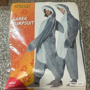 Spirit Gray and White Shark Costume